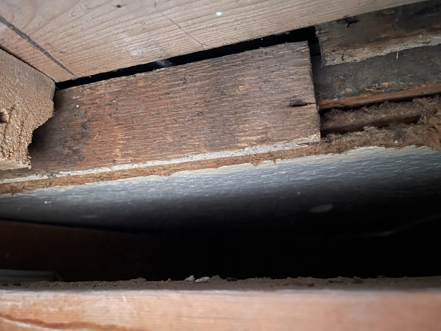Exposed framing documented during the Blackfriars investigation
