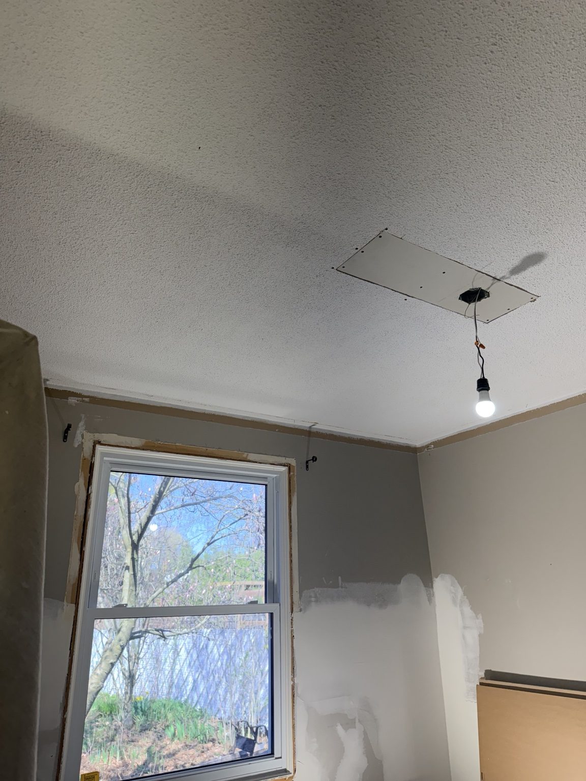 Ceiling compound drying before sanding