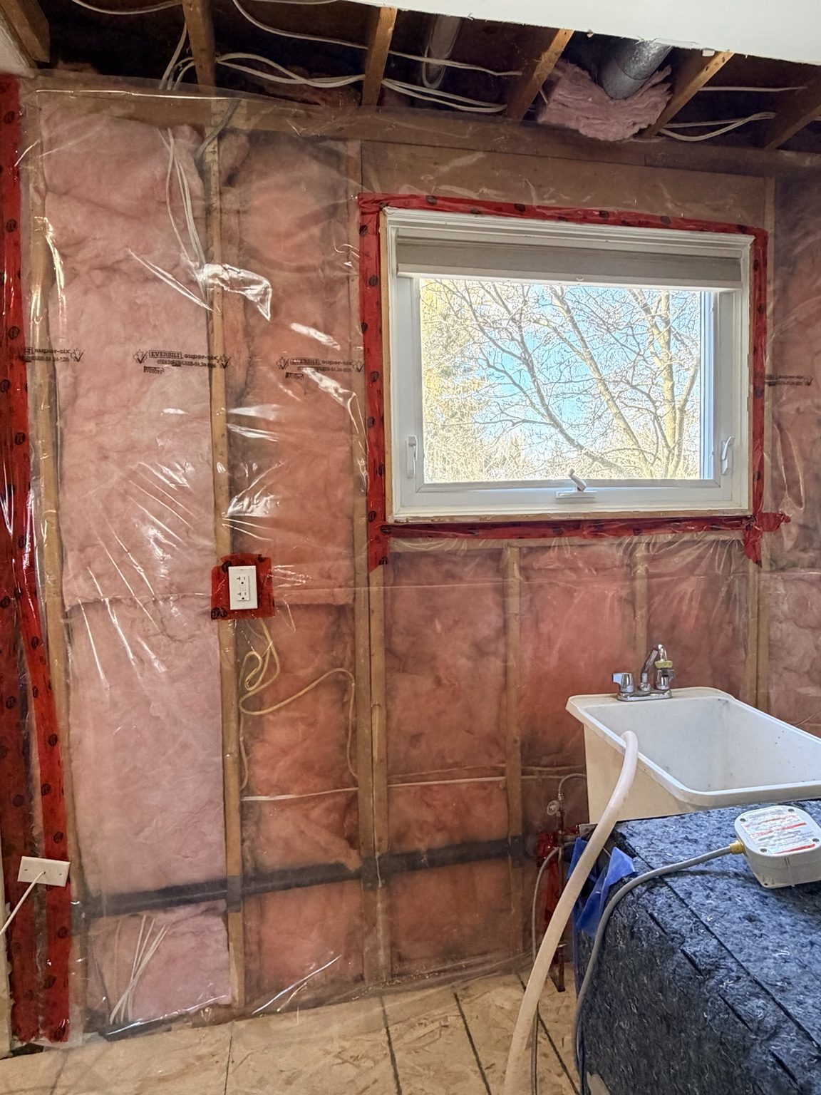 Kitchen renovation work in progress