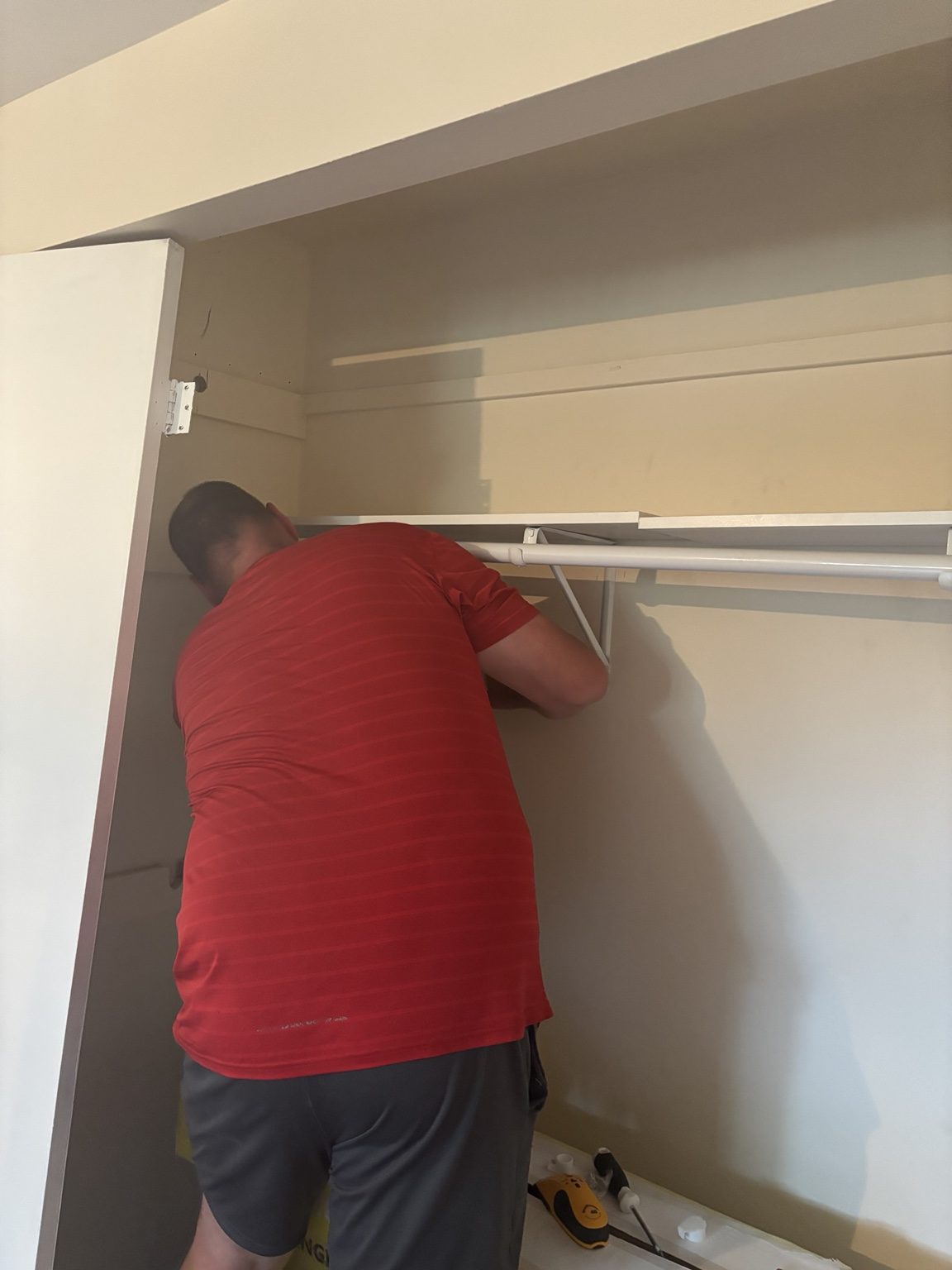 Interior closet and storage work in progress