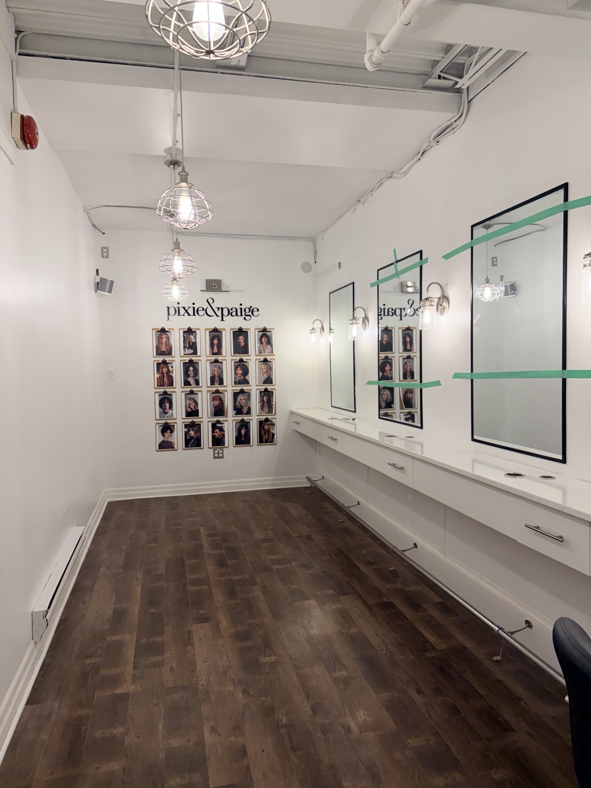 Completed London salon interior